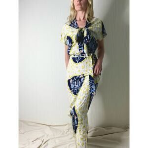 CHRIS BENZ for ANTHROPOLOGIE Rhoda Silk Floral Maxi Gown NWT US 2